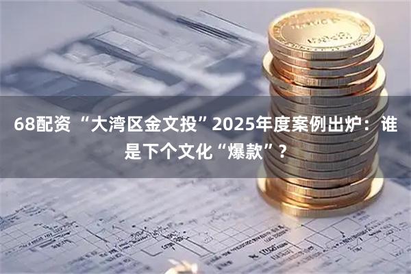 68配资 “大湾区金文投”2025年度案例出炉：谁是下个文化“爆款”？